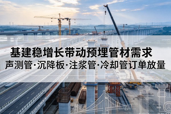 诸城基建稳增长带动预埋监测管材需求，声测管、沉降板、注浆管订单持续放量
