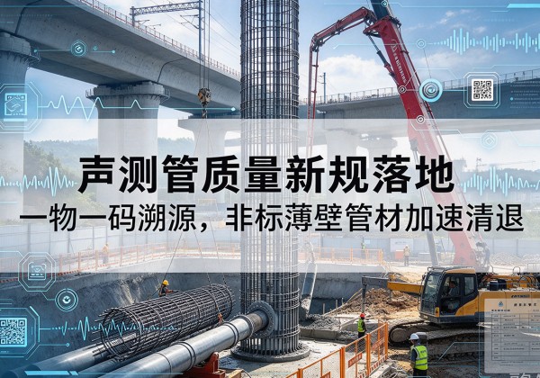 诸城声测管质量新规落地，一物一码溯源，非标薄壁管材加速清退